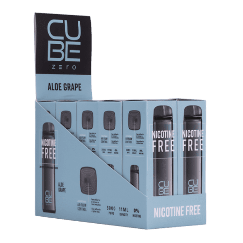 Aloe Grape Cube Zero Disposable Vape Flavor 10-Pack