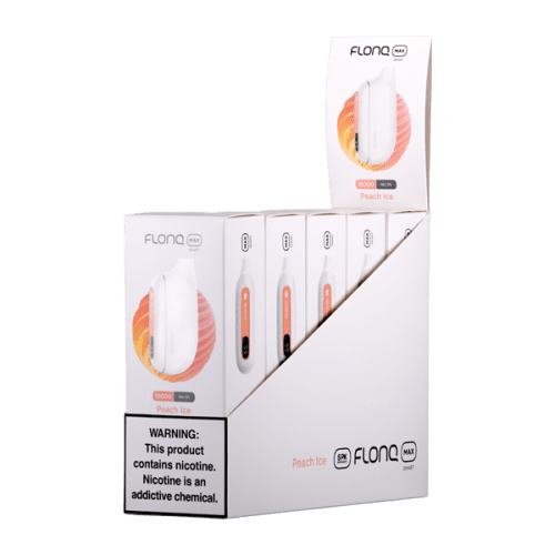 Peach Ice Flonq Max Smart Vape 5-Pack