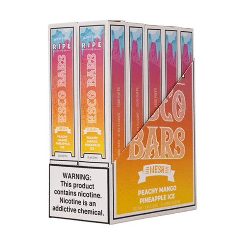 Peachy Mango Pineapple Ice Esco Bars Vape Bundle Deal