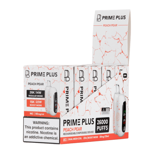 Peach Pear PRIME PLUS 26000 5 Pack