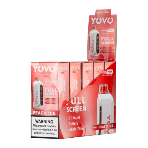 Peach Ice YOVO Ultra 18000 5-Pack